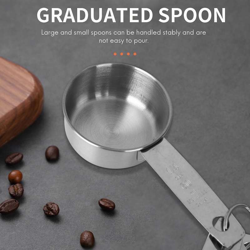10pcs Measuring Cups Premium Stackable Tablespoons Measuring Spoon Set Stainless Steel Measuring Cu