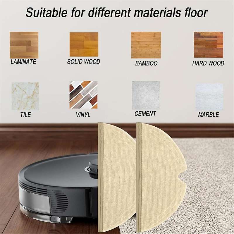 10PCS Mop Pad for Q5 Pro/Q8 Max/Q8 Max+//+/ Max/ MAX+/S5/S50/S51/S55/S5 MAX Robot Vacuum Cleaner