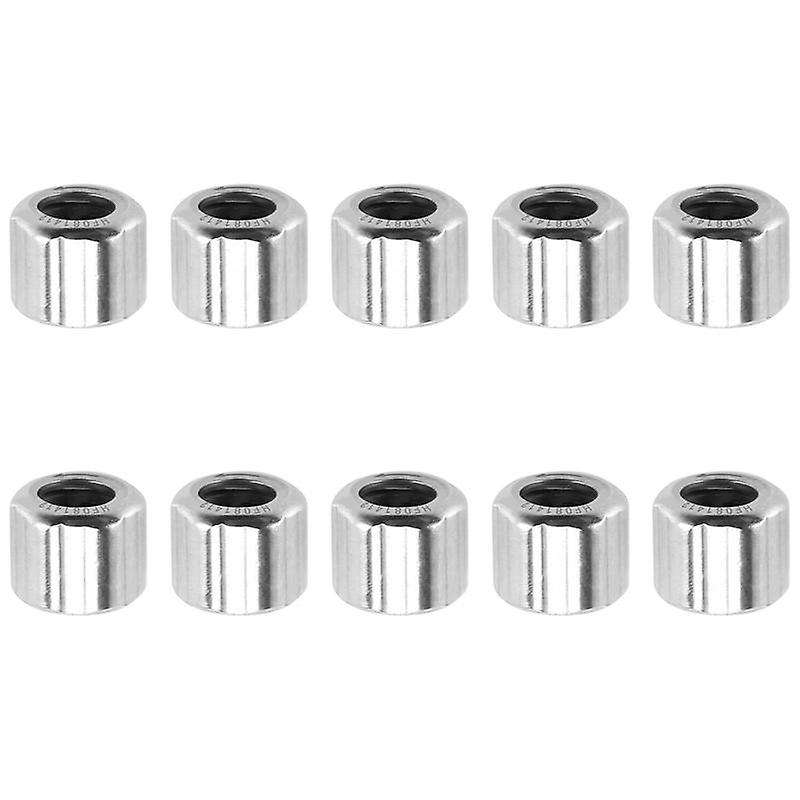 10Pcs Needle Bearing HF081412 Outer Hexagonal One-Way Needle Roller Bearing 8X14X12mm for Manufactur