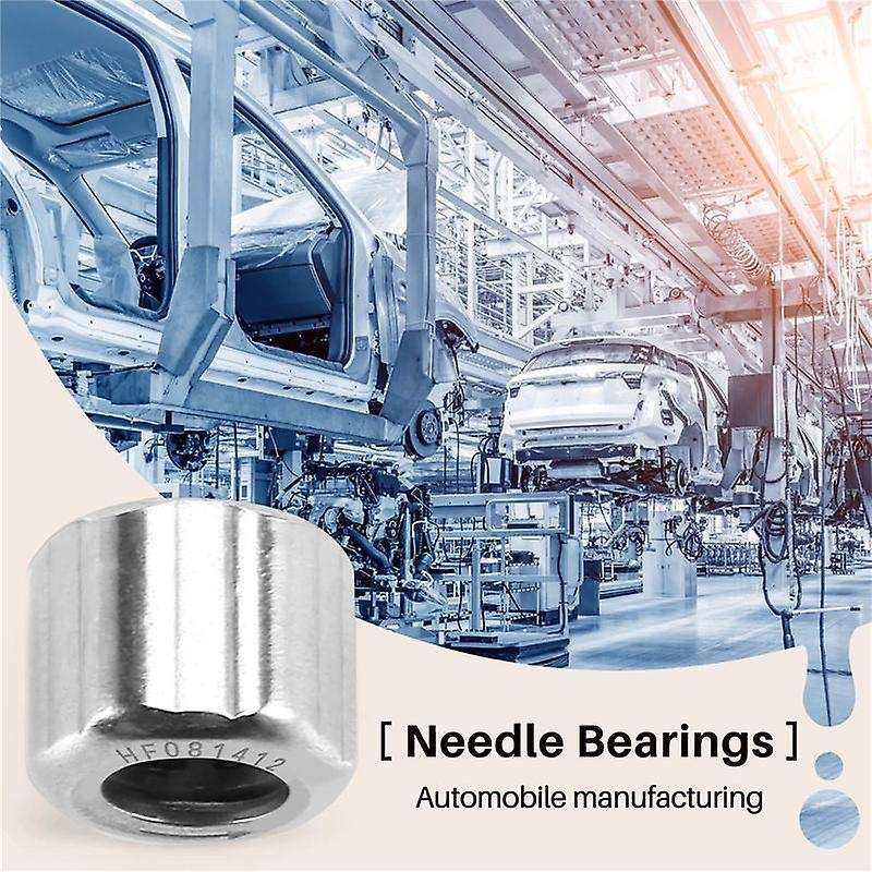 10Pcs Needle Bearing HF081412 Outer Hexagonal One-Way Needle Roller Bearing 8X14X12mm for Manufactur