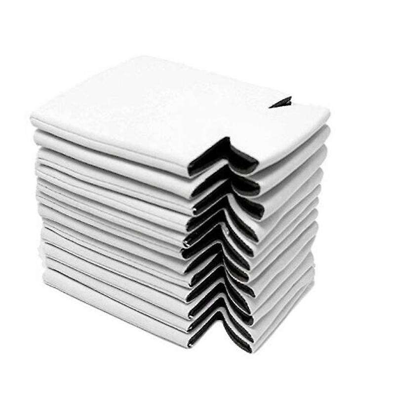 10PCS Neoprene Beer Can Cooler Drink Cup Bottle Sleeve Insulator Wrap Cover New White