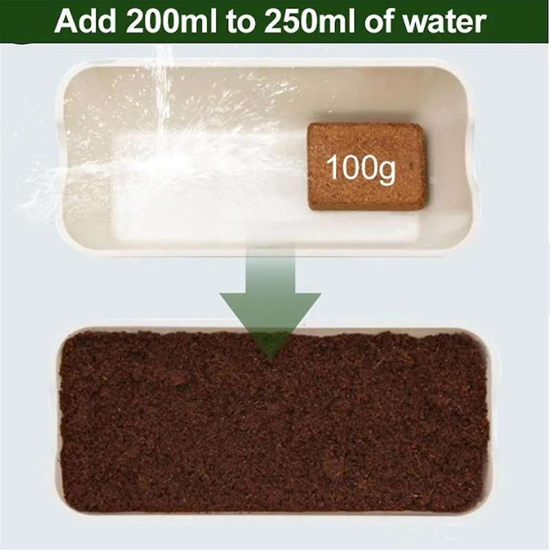 10pcs Organic Coconut Fiber for Plants, Organic Coconut Bricks, Natural Organic Compressed Coconut