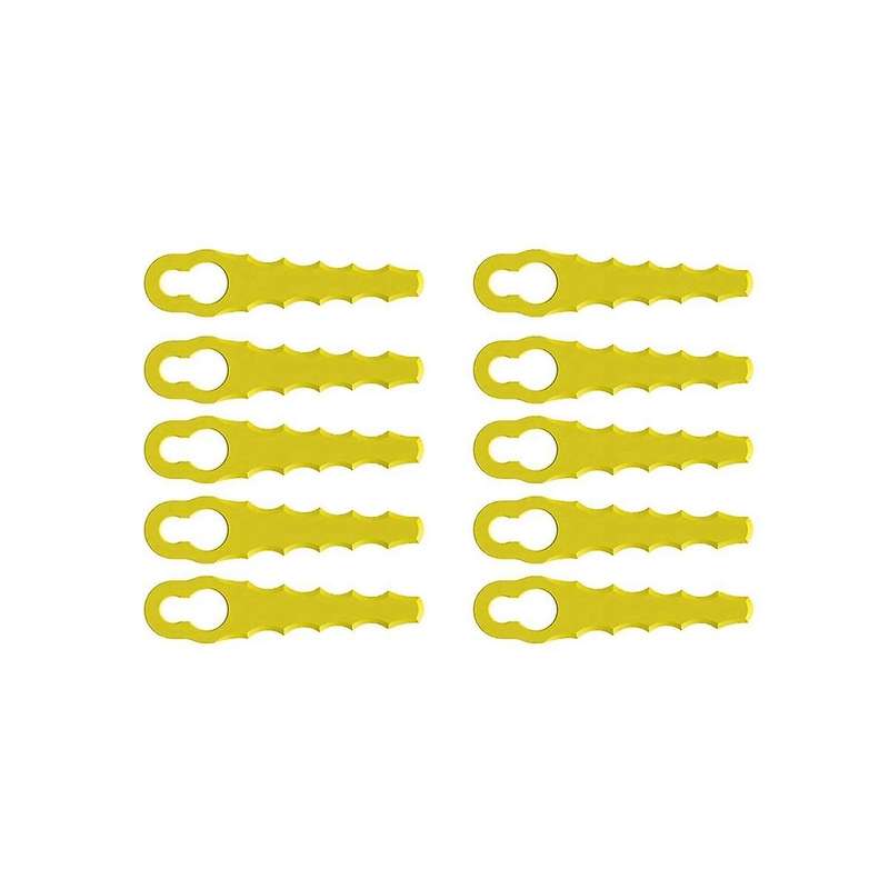 10pcs Plastic Blades for Serrated Double Blade Heads - Suitable for Rac155 and Rac157-rac158 Edge T