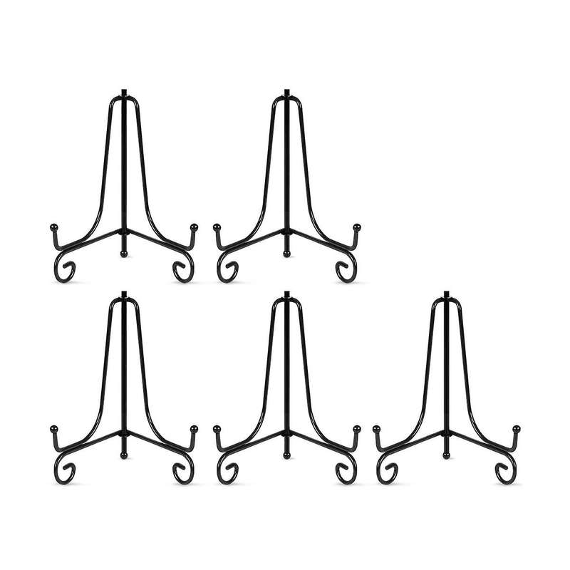 10pcs Plate Stands for Display, Plate Holder 6 Inch , Picture Frame Stand Of Metal, Frame Holder Sta