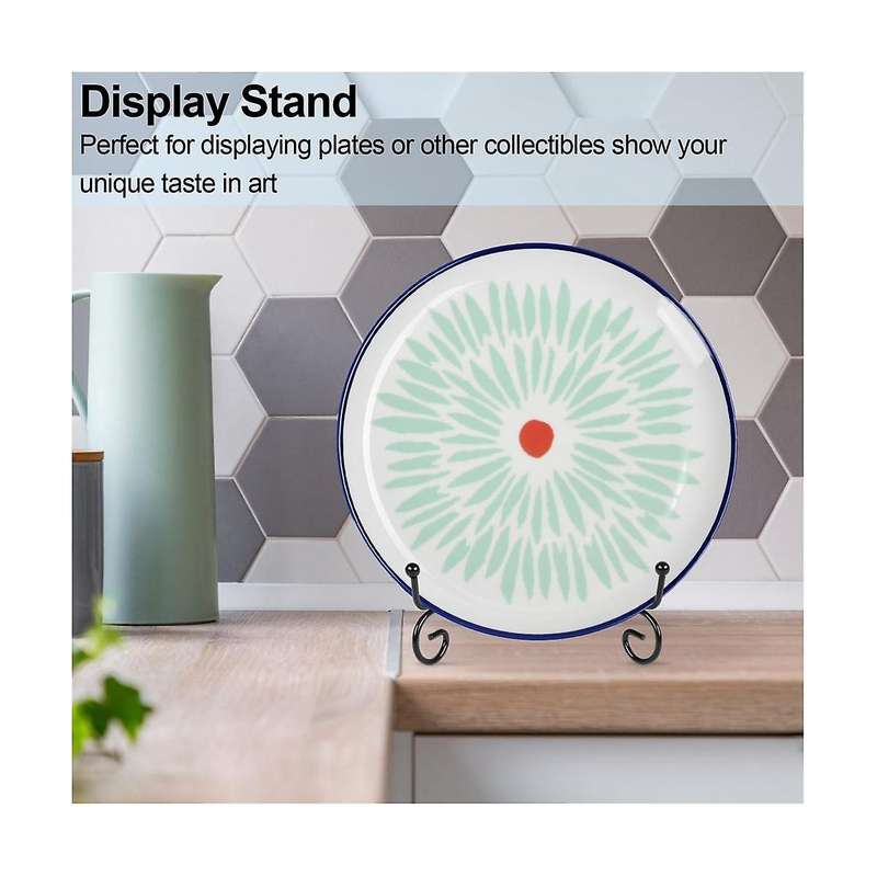 10pcs Plate Stands for Display, Plate Holder 6 Inch , Picture Frame Stand Of Metal, Frame Holder Sta