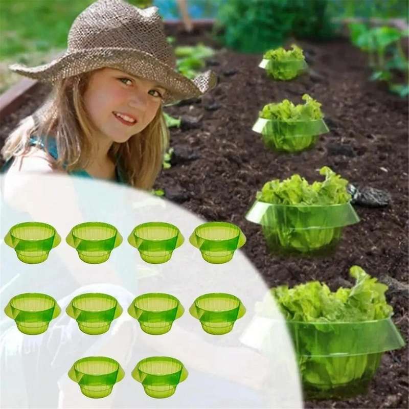 10PCS Protection Vegetables Covers Plant Snail Collar Guard Garden