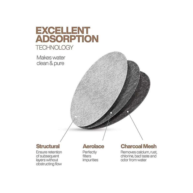 10pcs Replacement Charcoal Water Filter Discs for Coffee Machines