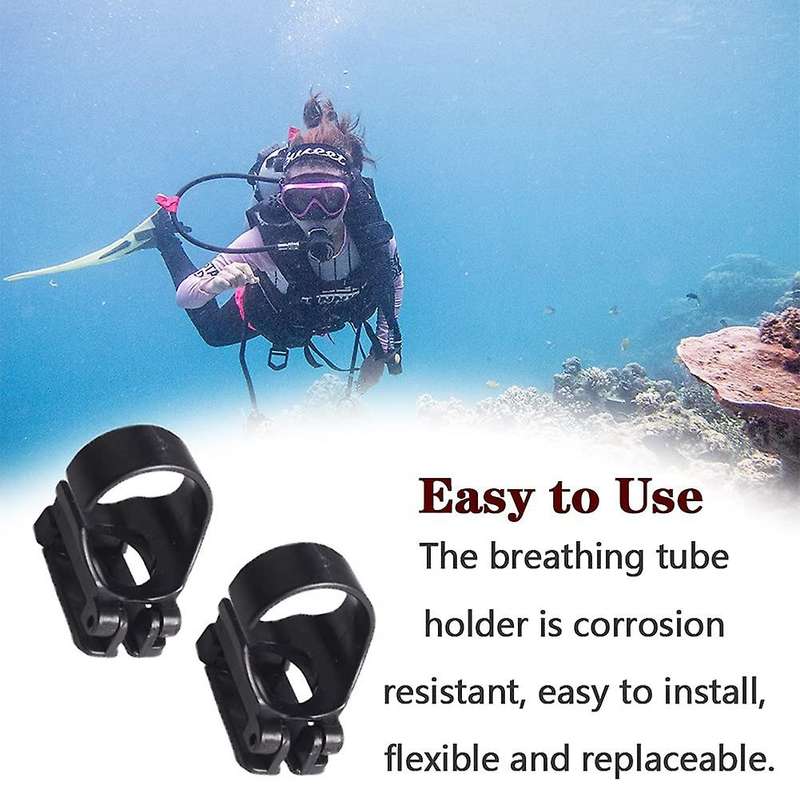 10Pcs Scuba Dive Universal Plastic Clip Snorkel Keeper Retainer Replacement Snorkeling Equipment for