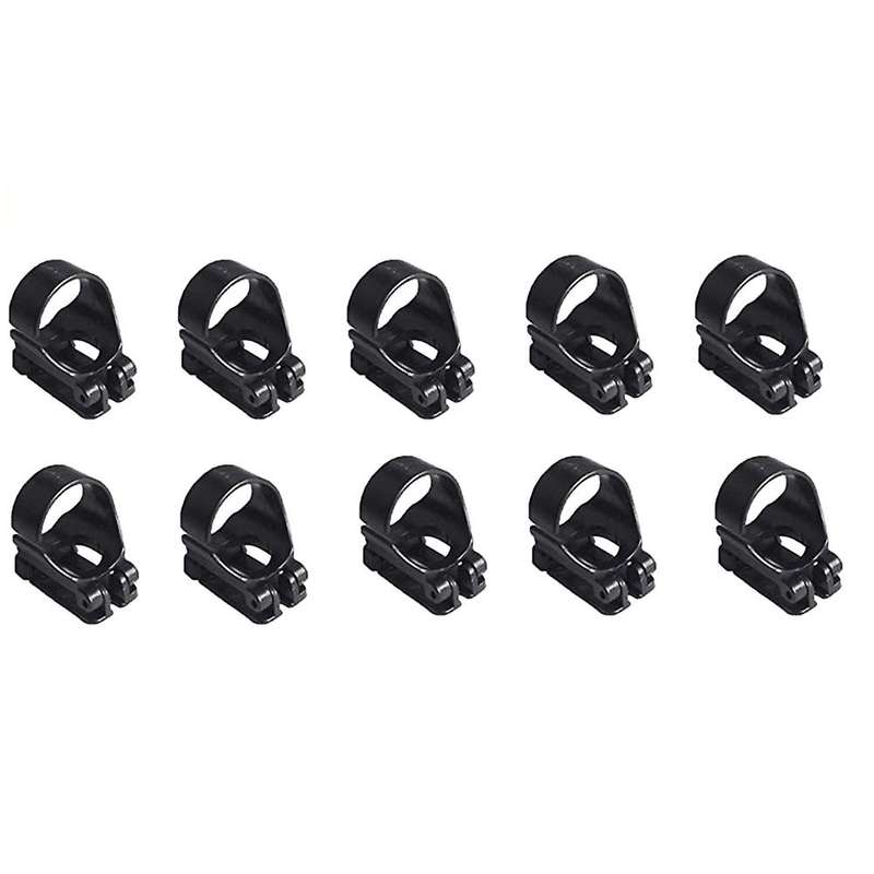 10pcs Scuba Dive Universal Plastic Clip Snorkel Retainer Replacement Snorkeling Equipment for Mask