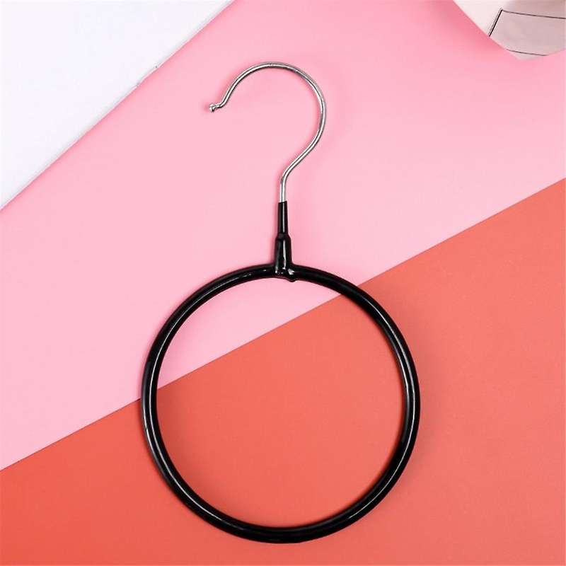 10pcs Scarf Tie Storage Ring Rack Scarves Holder Metal Coat Hanger Multifunctional Scarf Belt Tie Di