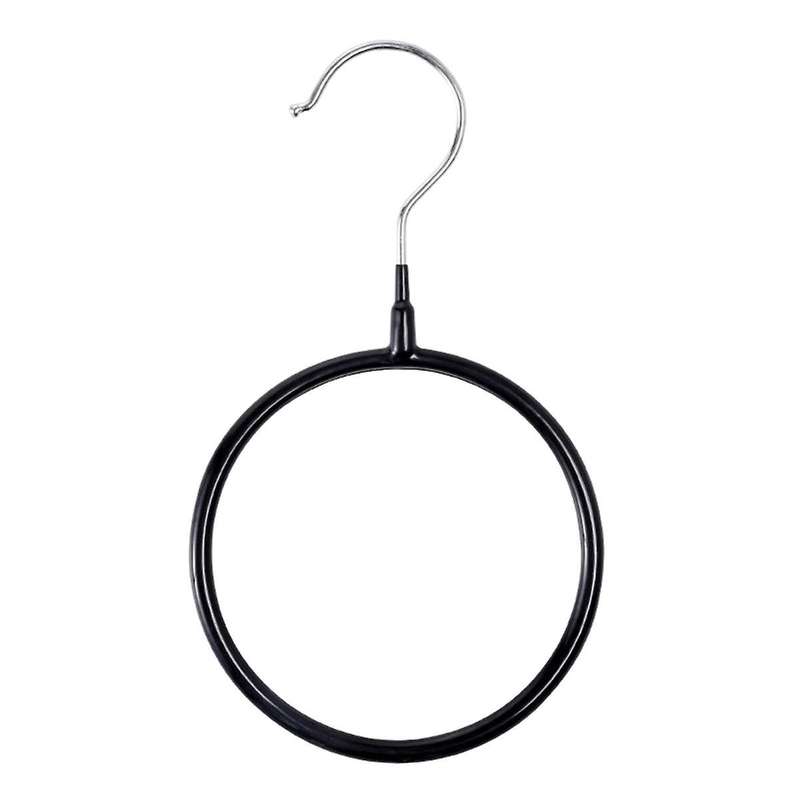 10pcs Scarf Tie Storage Ring Rack Scarves Holder Metal Coat Hanger Multifunctional Scarf Belt Tie Di