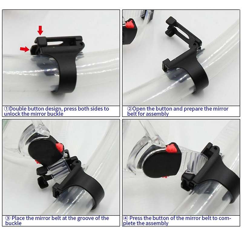 10Pcs Scuba Diving Silicone Snorkel Mask Keeper Holder Retainer Attachment Spare Part Accessories