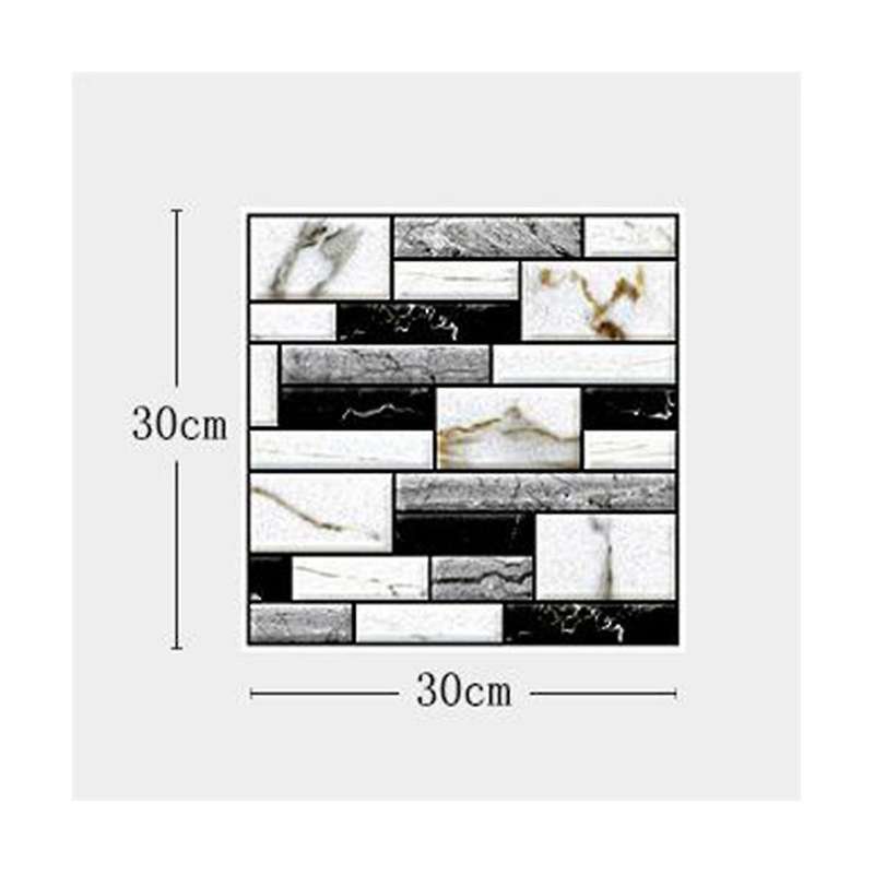 10pcs Self Adhesive Tile Wall Sticker Home Decor Pvc Sticker Covers for Kitchen Cupboard Bathroom Wa