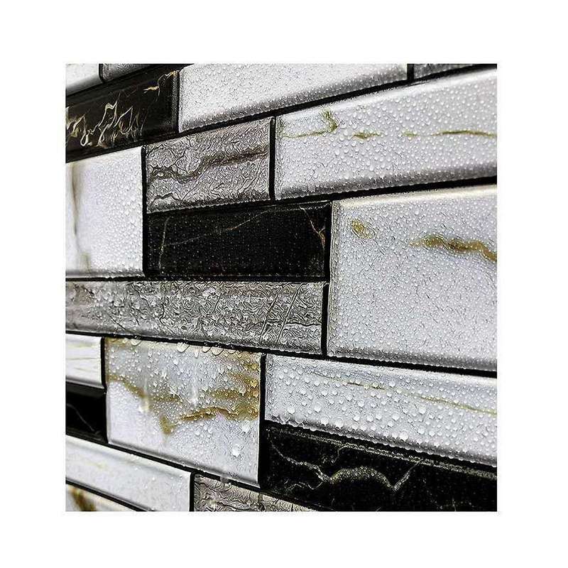 10pcs Self Adhesive Tile Wall Sticker Home Decor Pvc Sticker Covers for Kitchen Cupboard Bathroom Wa