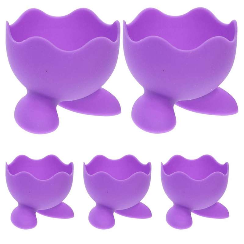10Pcs Silicone Egg Cups Stands Holders for Serving Hard and Soft Boiled Eggs,Kitchen Cooking Tool Eg