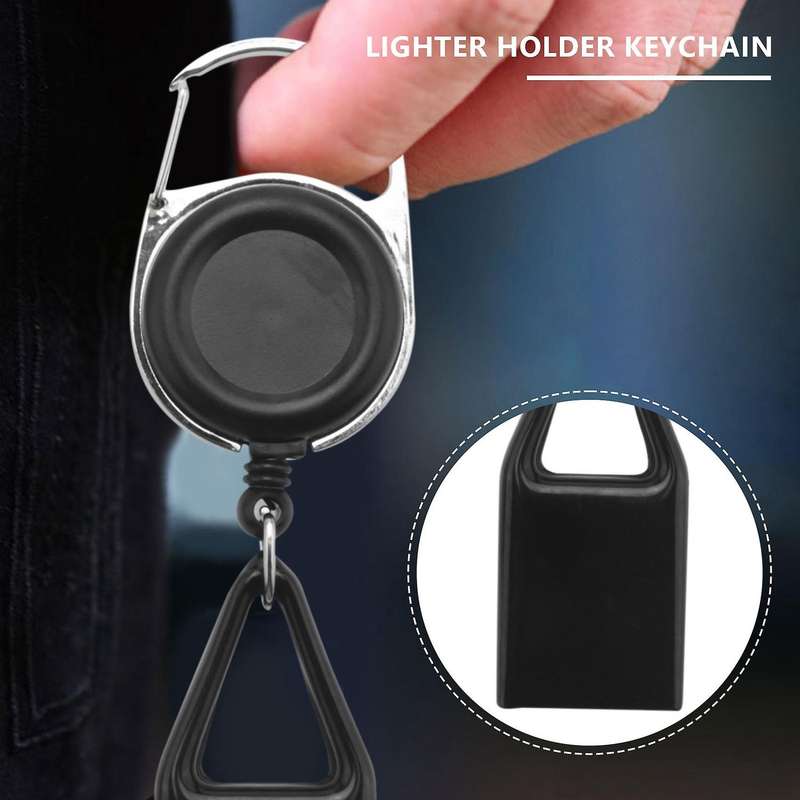 10Pcs Silicone Lighter Holder Sleeve Lighter Protective Cover Smoking Accessories with Retractable K