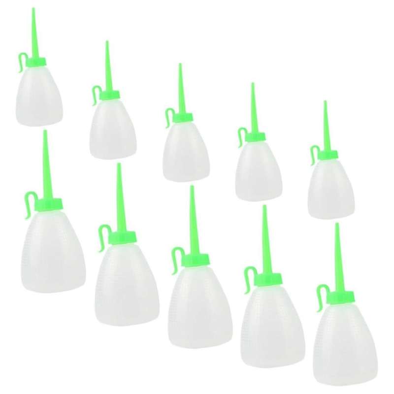 10pcs Sewing Machine Oiler Glue Bottle Glue Pots for Crafting Small Squirt Bottle Long Spout Oil Bot
