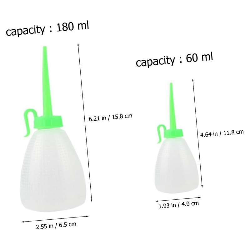 10pcs Sewing Machine Oiler Glue Bottle Glue Pots for Crafting Small Squirt Bottle Long Spout Oil Bot