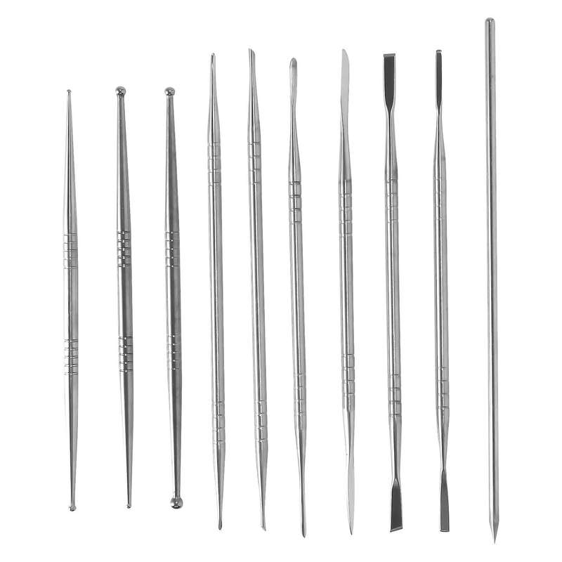 10Pcs Stainless Steel Clay Sculpture Engrave Tools for Modeling Carving Crafts Ceramic Sculpting To