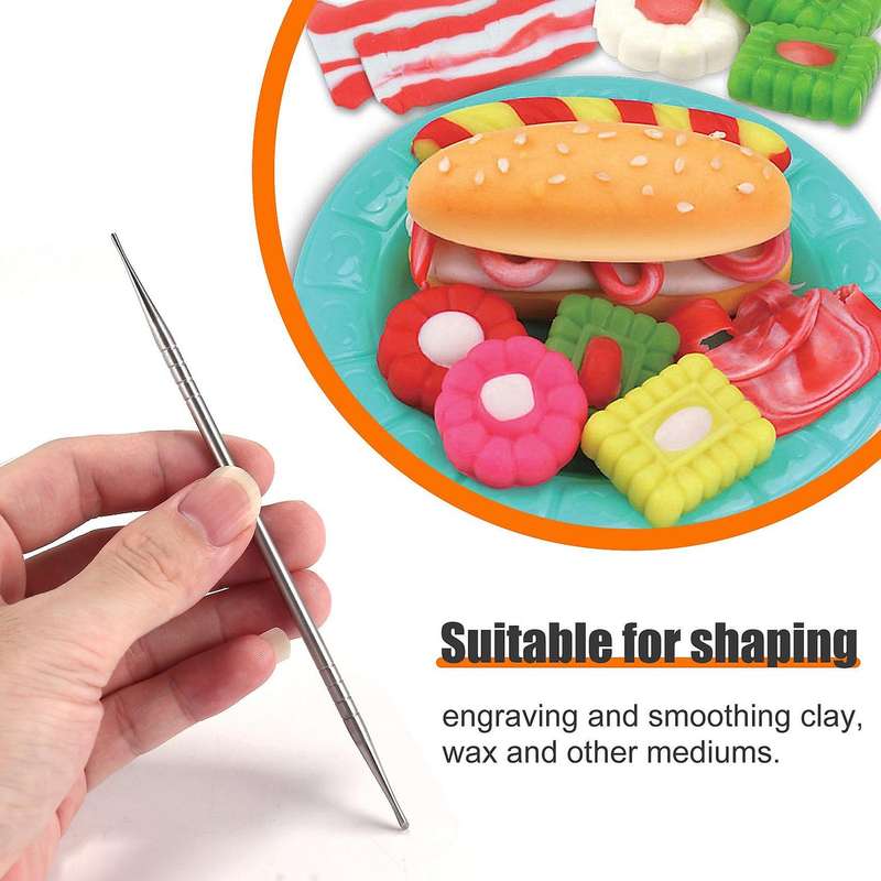 10Pcs Stainless Steel Clay Sculpture Engrave Tools for Modeling Carving Crafts Ceramic Sculpting To