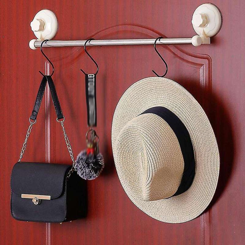 10Pcs Stainless Steel Round S Shaped Hooks House Kitchen Pot Pan Hanger Clothes Storage Rack Tool -B