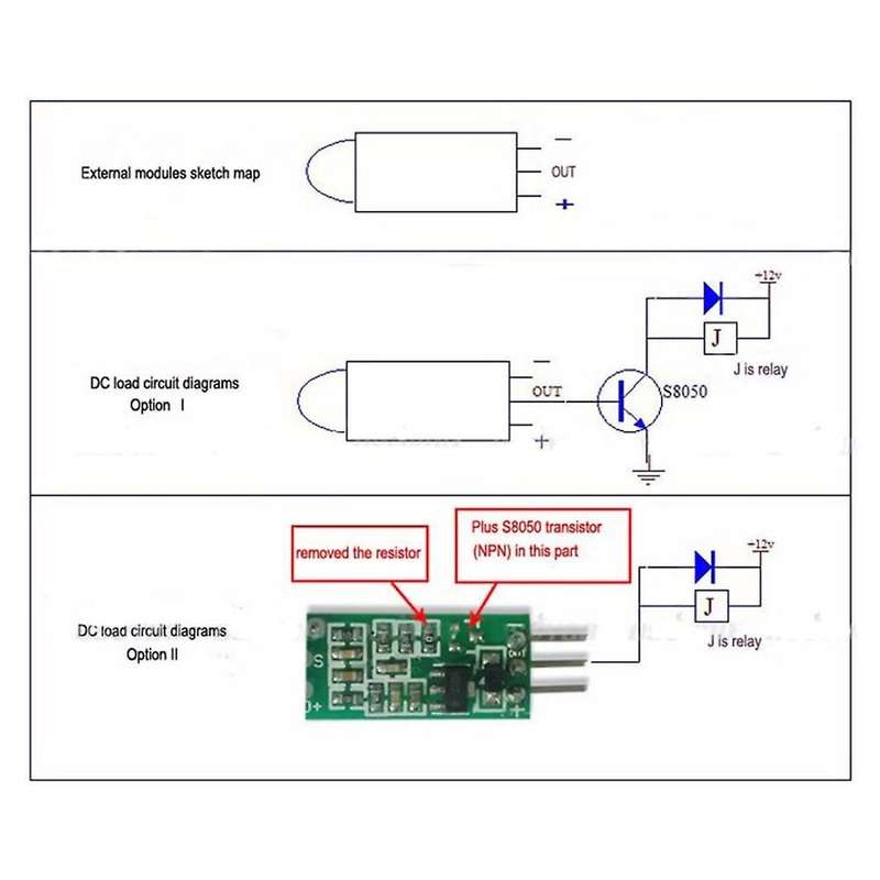 10PCS -SR505 Mini Human Body Sensing Module PIR Motion Detector Switch Module High Power Digital Mea