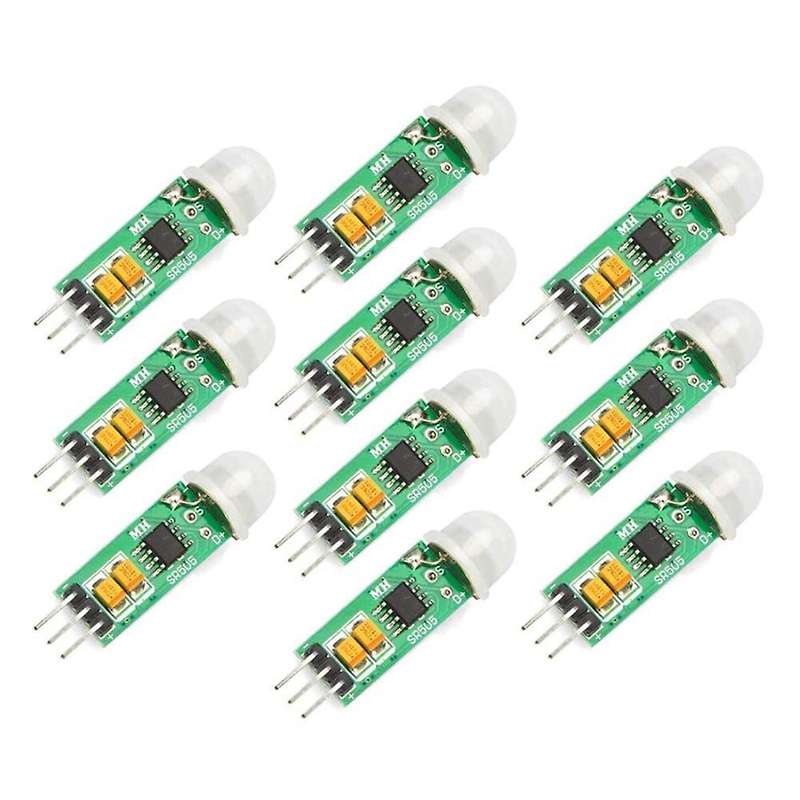 10PCS -SR505 Mini Human Body Sensing Module PIR Motion Detector Switch Module High Power Digital Mea