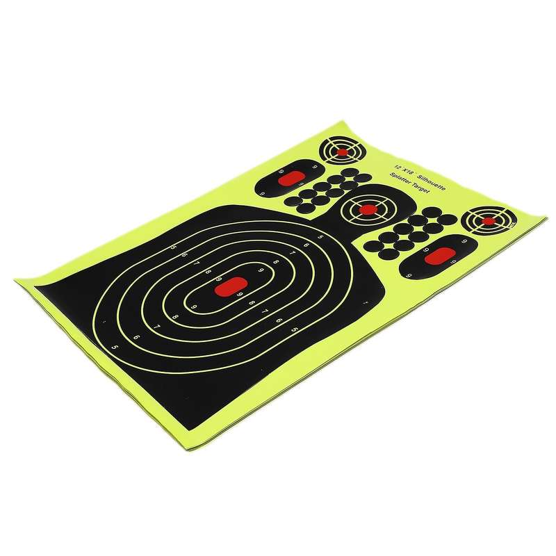 10PCS Stickers Splatter Targets 12X18 Inch Self Adhesive Paper Silhouette Reactive Target Stickers