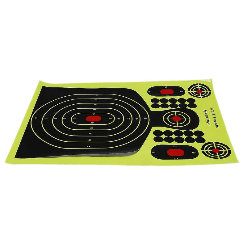 10PCS Stickers Splatter Targets 12X18 Inch Self Adhesive Paper Silhouette Reactive Target Stickers