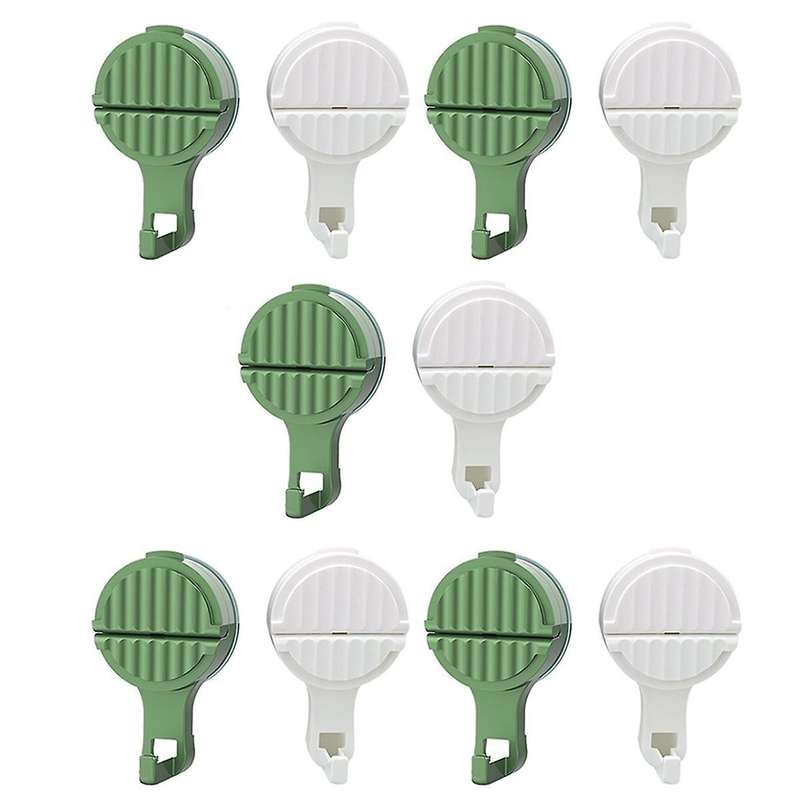 10pcs Strong Vacuum Suction Cup Hooks Hanger for Shower, Glass Door Window Christmas Wreath Hanger