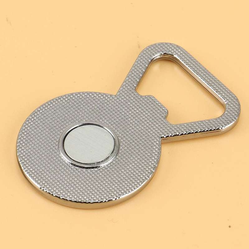 10Pcs Sublimation Blank Bottle Opener Metal Bottle Opener Fridge Magnet(Round Shape)