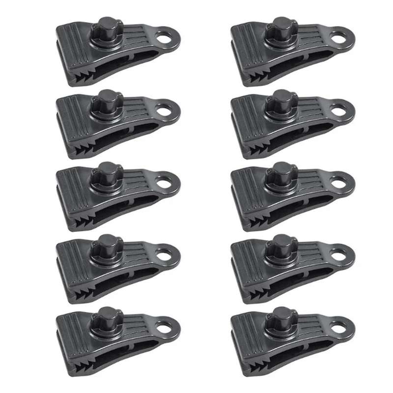 10pcs Tarp Clips Heavy Duty Lock Grip Tarp Clamps Pool Cover Clips Tent Fasteners Holder for Awnings