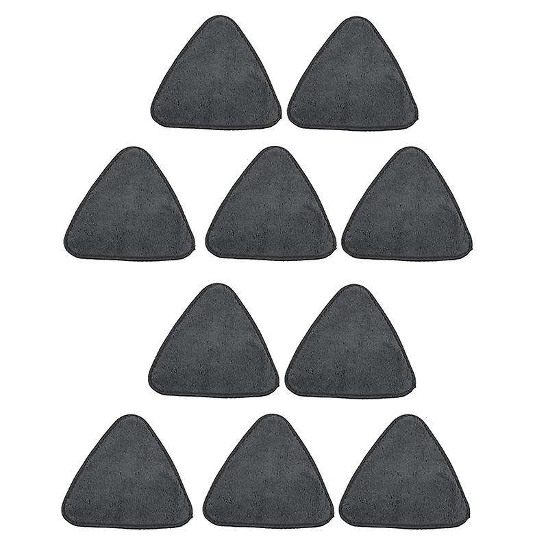 10pcs Triangle Microfiber Cloth Dust Mop Replacement Head Pads Glass Cleaning Microfiber Sweeping Ra