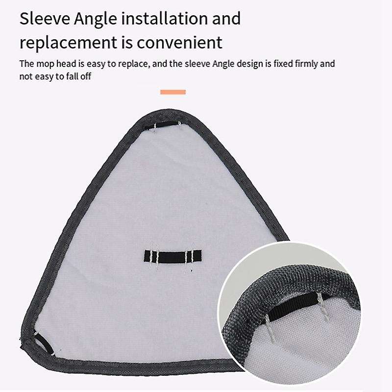 10pcs Triangle Microfiber Cloth Dust Mop Replacement Head Pads Glass Cleaning Microfiber Sweeping Ra