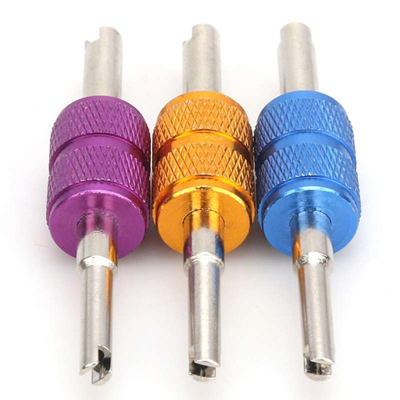 10Pcs Valve Core Wrench Tyre Valve Core Removal Tool Air Conditioning Repair Tool Car Motor Bike Rep