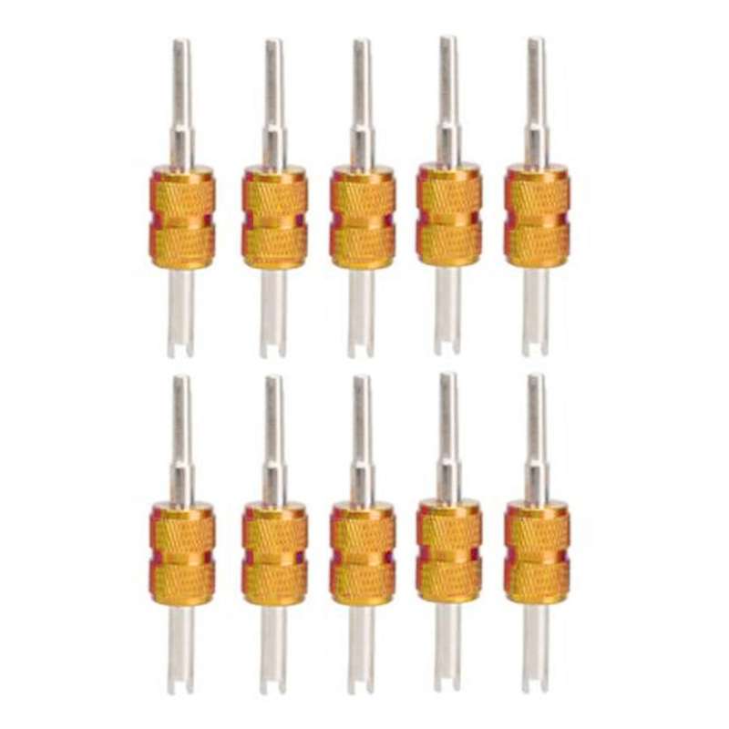 10Pcs Valve Core Wrench Tyre Valve Core Removal Tool Air Conditioning Repair Tool Car Motor Bike Rep