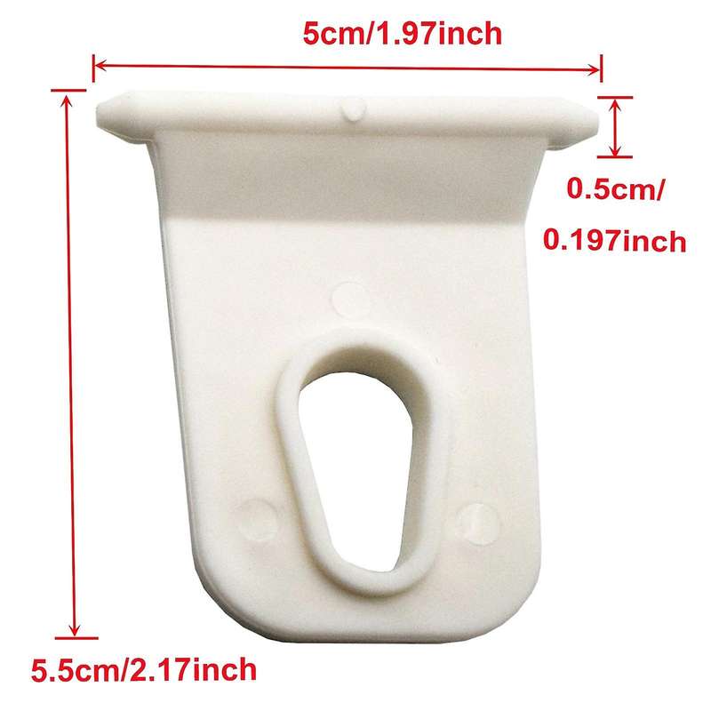10Pcs Universal White RV Awning Hook Hanging Clothes Party Light Holder for Caravan Outdoor Camping
