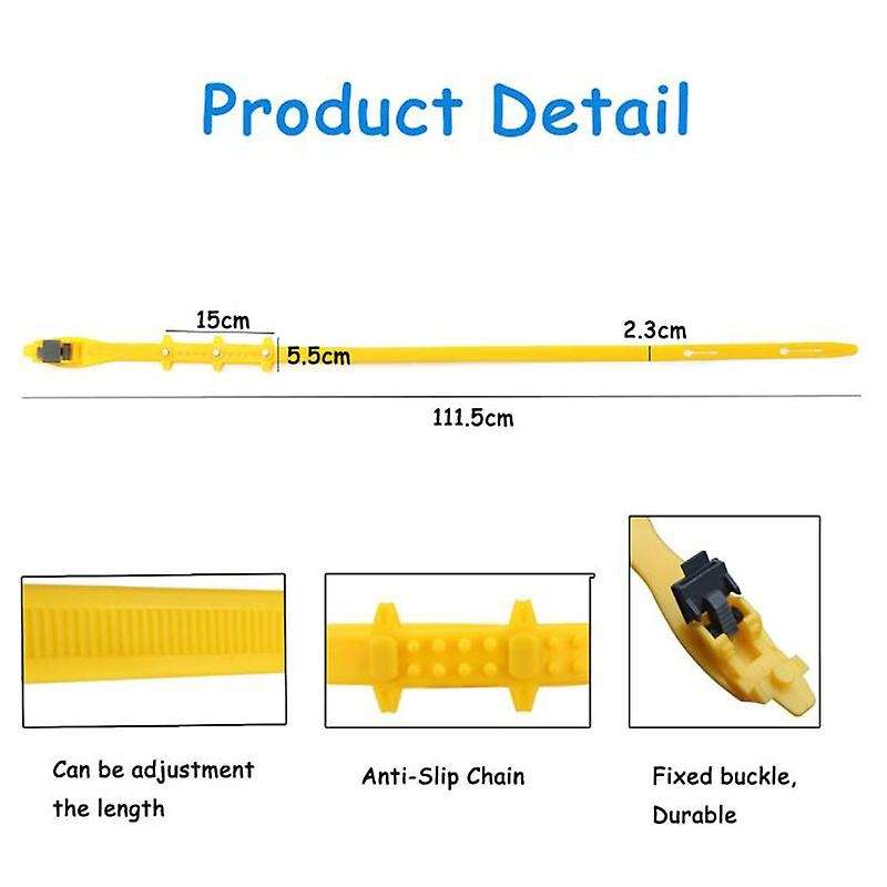 10Pcs Universal Car Snow Chains Wheel Tyre Tire Anti-Skid Chains Winter Use TPU Nylon Beef Tendon Of