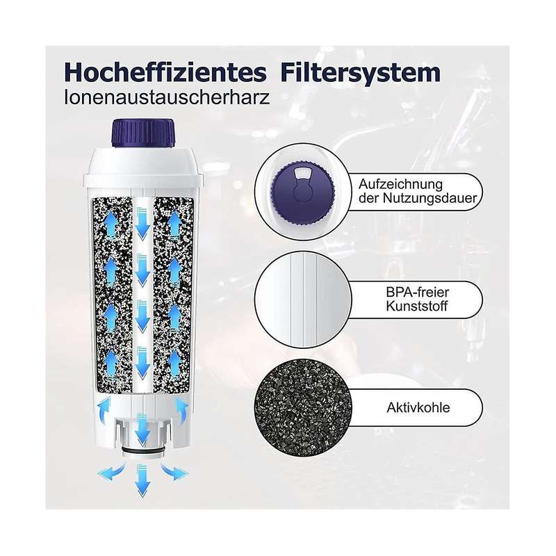 10pcs Water Filter for Coffee Machine Dlsc002 Ecam, Esam, , Bco, Ec 680ec800