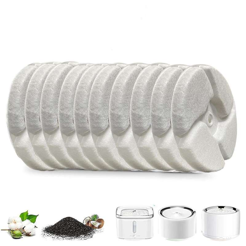 10PCS Water Fountain Filter for Pet Water Fountains Eversweet 2S/3/3 Pro,Eversweet Solo/Solo SE, Rep