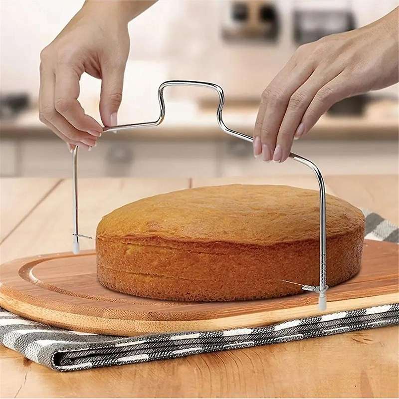 10PCS Wire Adjustable Cakes Cutter Stainless Steel Cupcakes Levelers Fondant Leveling Layer Slicer B