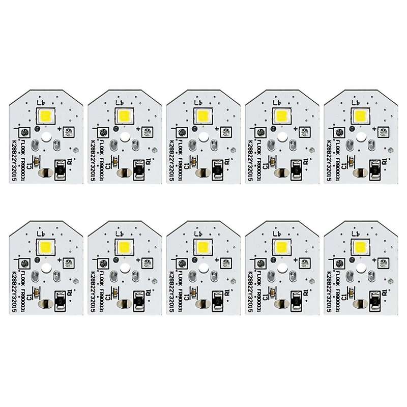 10Pcs WR55X25754 Refrigerator LED Light Board for Refrigerator WR55X30602 WR55X26486 Replacement Rep