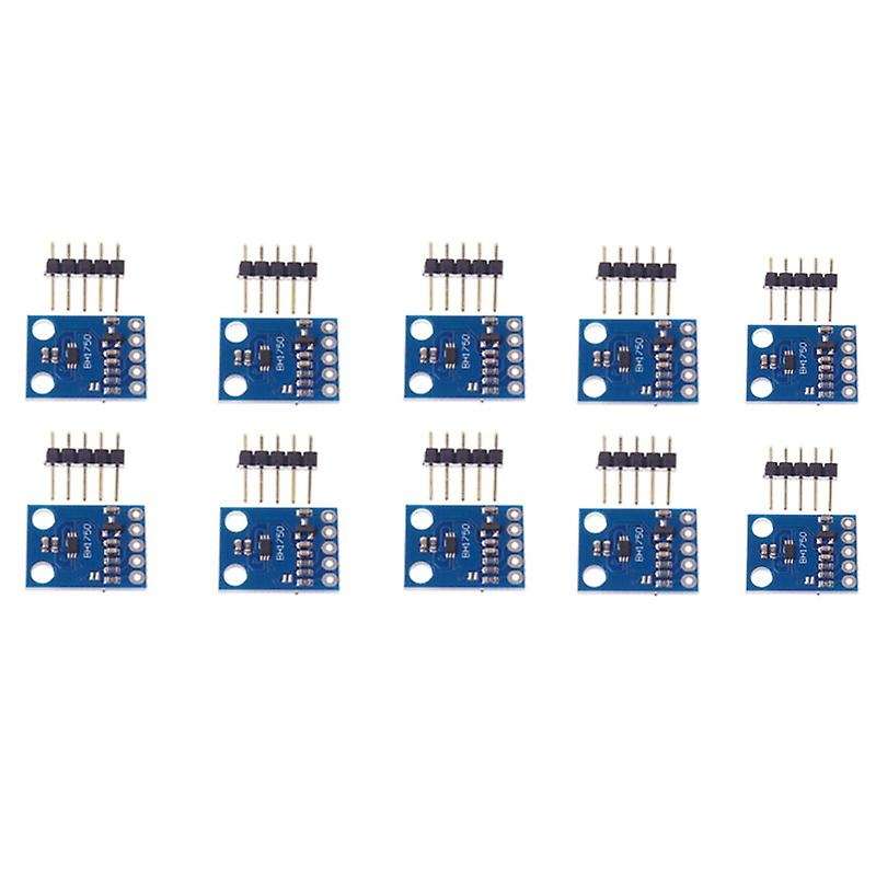 10Pcs/Set -302 BH1750 BH1750FVI Chip Light Intensity Illuminance Module GY302 16BitAD Converter