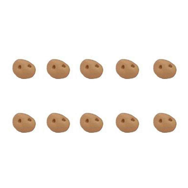 10pcs/lot Clay 1:12 Scale Fruit Food Vegetables Miniature Potato for Doll Kitchen Toys
