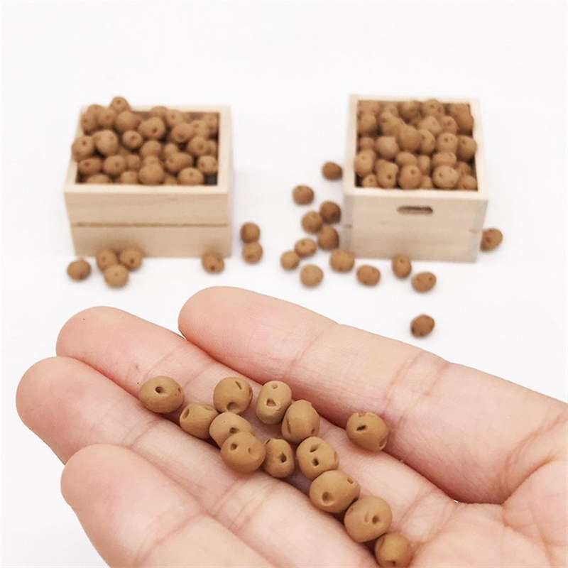 10pcs/lot Clay 1:12 Scale Fruit Food Vegetables Miniature Potato for Doll Kitchen Toys