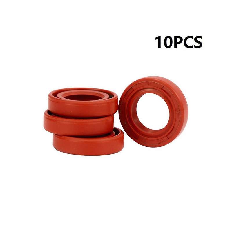 10-Piece Chainsaw Brown Oil Seal Chain Saw Set is Suitable for MS170 180 Parts Tool Oil Seal Ring