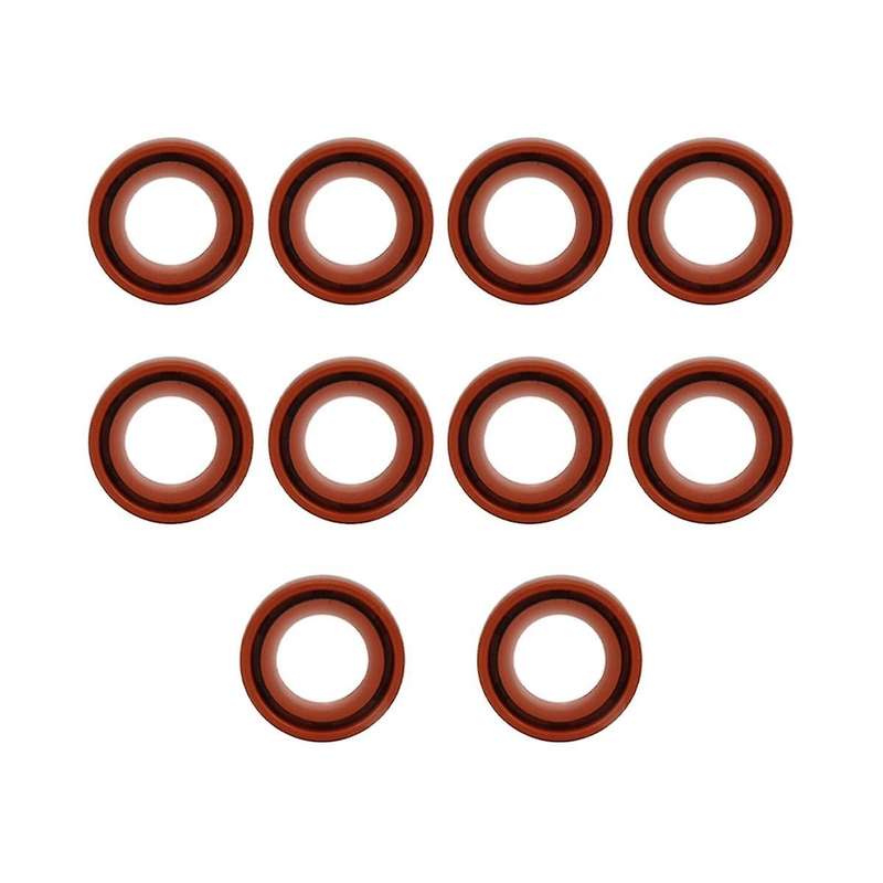 10-Piece Chainsaw Brown Oil Seal Chain Saw Set is Suitable for MS170 180 Parts Tool Oil Seal Ring