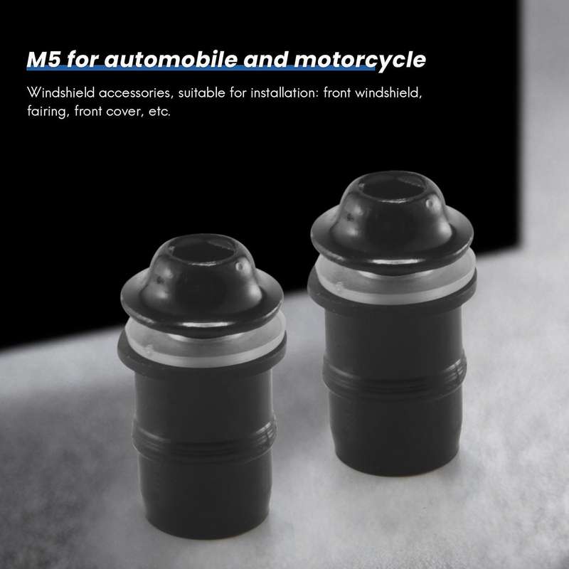 10pcs/set M5 Bolts Motorcycle Metric Rubber Well Nuts Windscreen Fairing Cowl Universal for Windshi
