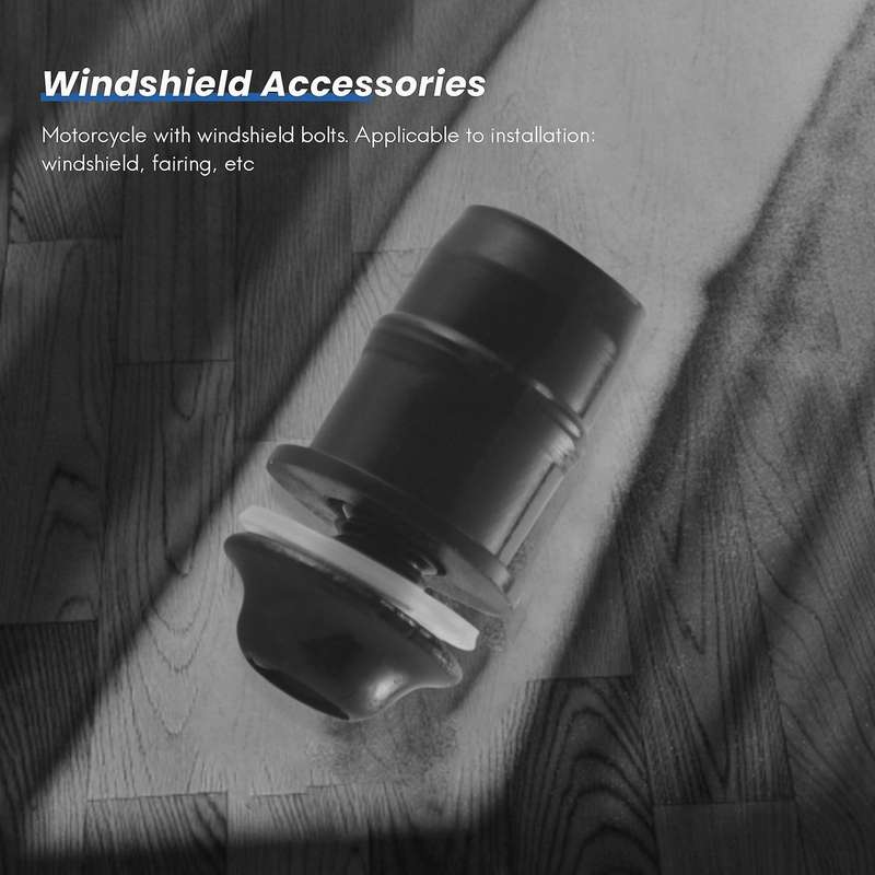 10pcs/set M5 Bolts Motorcycle Metric Rubber Well Nuts Windscreen Fairing Cowl Universal for Windshi