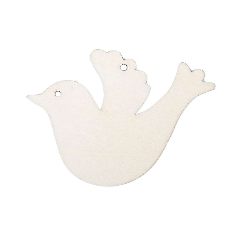 10pcs/set Wooden Dove for Wedding Wish Tree Or Christmas Decoration Ornament